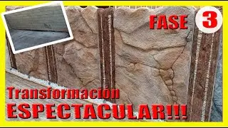 💥 Como colocar tela de fibra de vidrio(DISEÑO de PIEDRA ARTIFICIAL)TEMATIZACIÓN