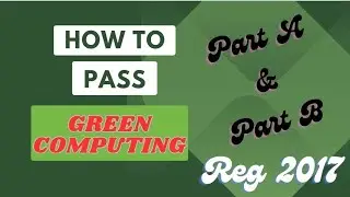 How to pass in Green computing subject in Anna university regulation 2017
