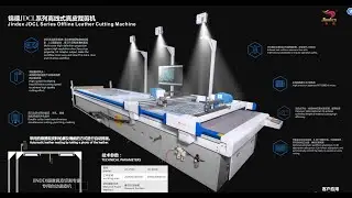 Jindex CNC Leather Cutting Machine with double heads
