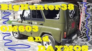Уаз Хантер. Установка OM603 с КПП ДАЙМОС.