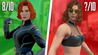 Rating EVERY Black Widow Suit In Marvel's Avengers