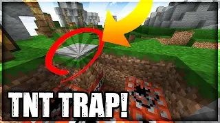 THE BEST TNT TRAP IN MINECRAFT SKYWARS (Minecraft SKYWARS TROLLING!)