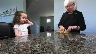 Zoe Cooking with Oma
