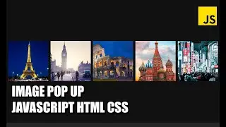Image Pop Up JavaScript HTML CSS | How to make Lightbox?