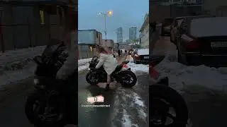 Женщина vs Мотоцикл💀 