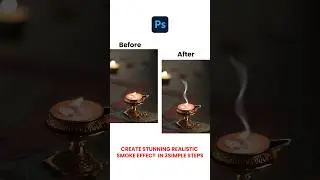 Create Realistic smoke effects in 3 simple steps #photoshop #photoshoptutorial #graphicdesgin