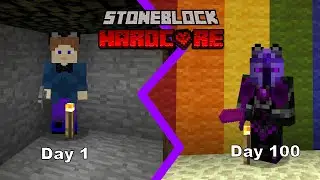 100 Days Minecraft MODDED Stoneblock!