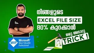 Reduce Excel File Size in 5 Minutes Without any Software || Excel Malayalam Tutorial
