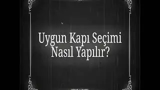 Otomatik Kapı Seçimi Nasıl Yapılır?