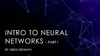 Neural Networks FROM SCRATCH | Deep Learning tutorial Part 1 #deeplearning #neuralnetworks