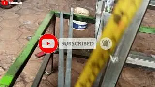 Membuat rangka alat tanam padi elektrik