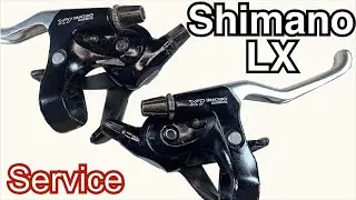 Shimano XT M560 3X7 Shifter : restore service clean disassembled