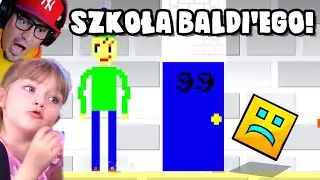 🧊 Znaleźliśmy SZKOŁĘ BALDI'EGO w GEOMETRY GRASZ! Oraz gram w WASZE MAPKI | Geometry Dash #18 /w Lara