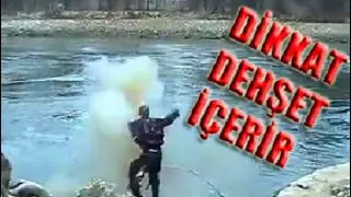 Coastal samsun çarşamba suyun altında torpil patlatma denemesi