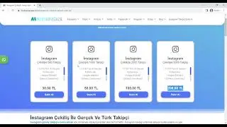 İnstagram Türk (Çekilişle) Aktif Takipçi Satın Al - Şifresiz ve Güvenilir
