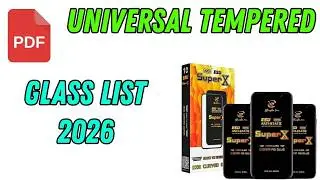 Universal Tempered Glass List 2026 | Universal Mobile Glass List | Universal Glass 2026