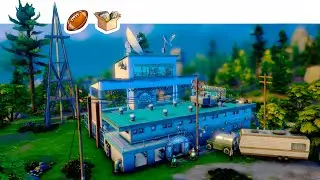 Общежитие Спортсменов ⚽️ 🏀 🏈 | Спортзал | Строительство Симс 4 | The Sims 4 [NO CC]