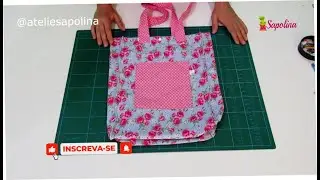 BOLSA DIFERENTE LINDA E FÁCIL DE FAZER