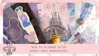 New A5 planner set up DISNEY 50th ANNIVERSARY