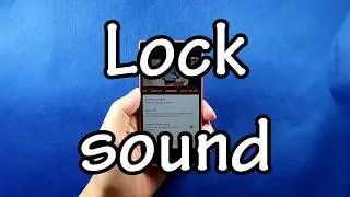 Lock sound (Touch Protector)