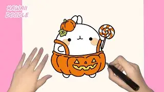 🌸HOW TO DRAW A CUTE BUNNY HALLOWEEN🐇 ~ STEP BY STEP ~ KAWAII DOODLE