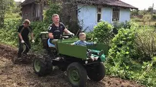 Мототрактор. Копаємо картоплю. Міні Т-16