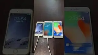 iPhone 6 on iOS 8 vs iPhone 6 Plus on iOS 9 vs iPhone 8 Plus on iOS 16 boot up test 