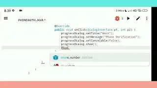 Firebase Phone Auth. Chat App Part-3 Aide 