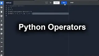 Python Operators | Part 8/9 - Python Practical Tutorials