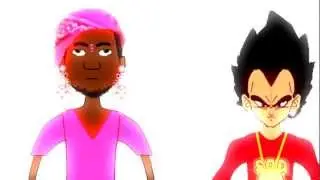 BET 2012 SOD Cypher - Soulja Boy Lil B Vegeta from Dragon Ball Z and MTV Riff Raff ( Parody )