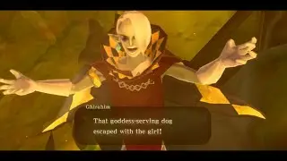 The Legend of Zelda: Skyward Sword HD - Demon Lord Ghirahim Summons Scaldera Cutscene