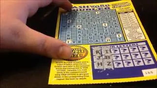 Scratching off a $2 Cashword Doubler ticket