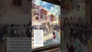 Pintura. La entrada de San Martín a Lima