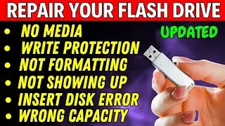 How To Fix USB Drive No Media Problem || How To Fix 0 Bytes Flash Drive (UPDATED)