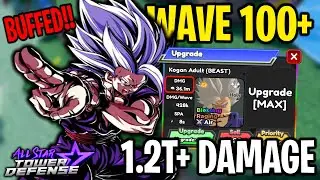 1.2T+ Damage w/ 7 Star BUFFED Beast Gohan in Material Orb Farm | All Star Tower Defense Roblox