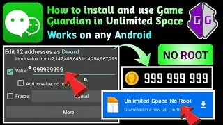 How to Install & Use Game Guardian in Unlimited Space | No Root