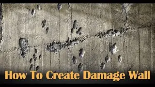 How to create damage wall in substance painter