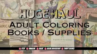❤️Huge Haul❤️ Adult Coloring Books and Supplies #coloringbooks #coloringsupplies