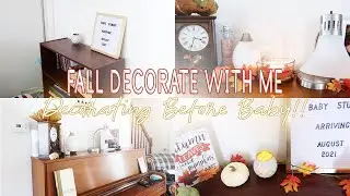 FALL DECORATE WITH ME | Decorate Before BABY! | LauraPaige