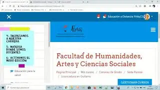 Tutoriales FHAyCS - Moodle para docentes