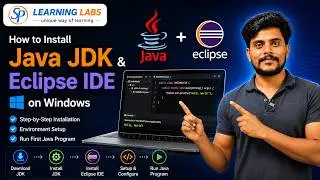 How to Install Java JDK & Eclipse IDE on Windows | Step-by-Step | Run First Java Program