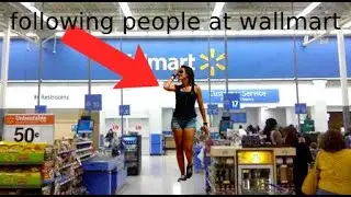 Following a stranger at Walmart (GONE WRONG!!!)