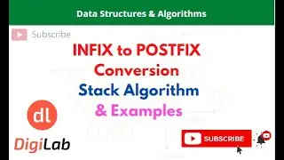 How to Convert Infix to Postfix notation. Stack Application
