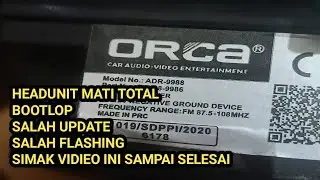 FLASH HEADUNIT ANDROID VIA PHONIX CIPSET ALWINER (K2501) NWD .Orca ADR 9988