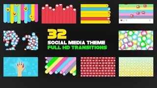 Social Media Theme Kids And Teens | After Effects template | Transition Pack