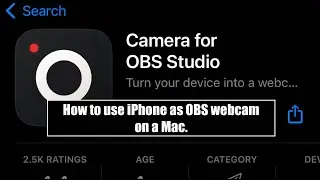 How To Use iPhone As OBS Webcam 2022 - Mac.