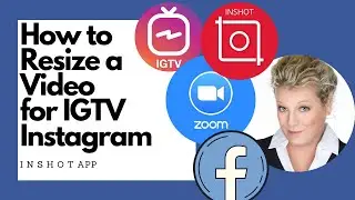 How to RESIZE a Video to Work on IGTV or Instagram from Facebook Business or ZOOM Recording