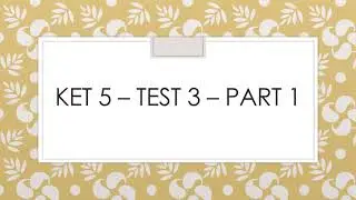 Listening Practice - A2 CEFR - Cambridge KET 5 Test 3 Part 1