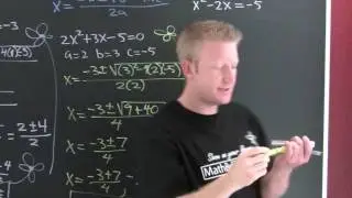 Using The Quadratic Formula