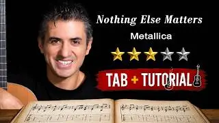 Nothing Else Matters by Metallica | Fingerstyle guitar tutorial + Sheet & Tab